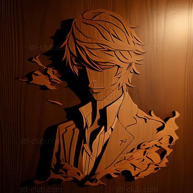 3D мадэль Юя Учида из Bungo Stray Dogs (STL)